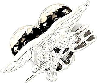 MINI Miniature US Navy Special Operations Badge Trident Silver Plated Pin Size 1.40" x 0.60" USN SEAL Team Insignia