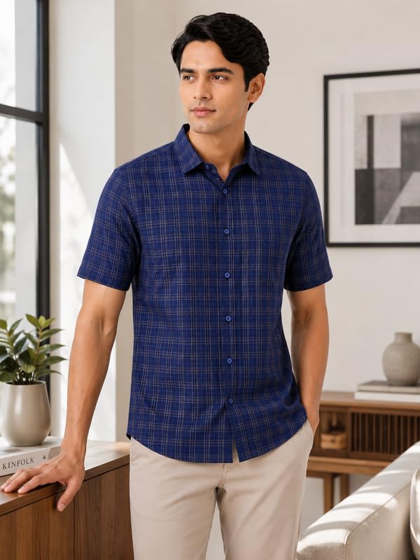 Image of Mens Half Sleeves Regular Shirt