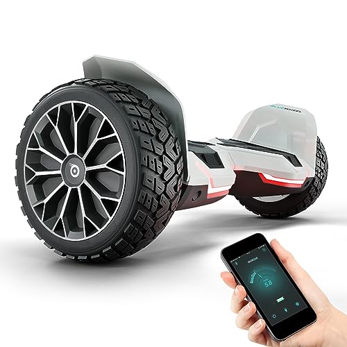 BLUEWHEEL - Gyropode Premium Off-Road HX510 - Hoverboard Tout Terrain À 2 Moteurs 700W - 12km/h - Roues Anti Crevaison 8,5