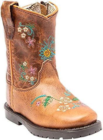Amazon.com | Shyanne Toddler-Girls' Floral Western Boot Square Toe