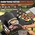 EUTRKei Pizza Oven Table Cart, Outdoor Grill Cart for Ooni Ninja Blackstone