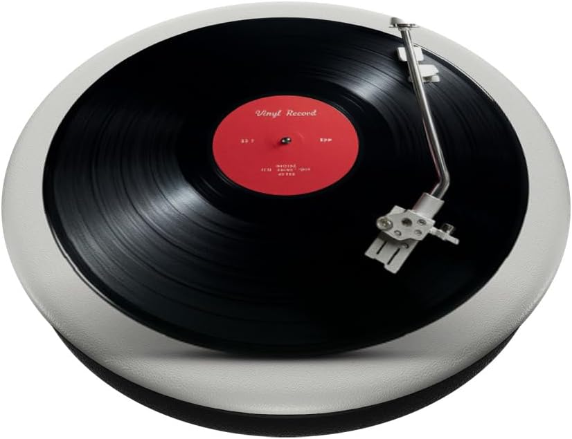 Vinyl Record Player Vinyl Collector Retro Music Lover PopSockets Adhesive PopGrip - Image 2