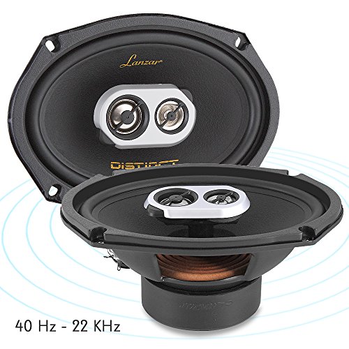 Lanzar 3-Way Universal Car Stereo Speakers - 200W 5” X 7” / 6” X 8” Universal Oem Quick Replacement Component Speakers Vehicle Door/Side Panel Mount Compatible, Pro Audio Car Speakers Dct6.93 (Pair) #TOP4
