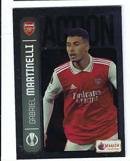 GABRIEL MARTINELLI 2022 Topps Merlin Heritage 98 UEFA Champions League Soccer UCL Card #156 Arsenal Brazil