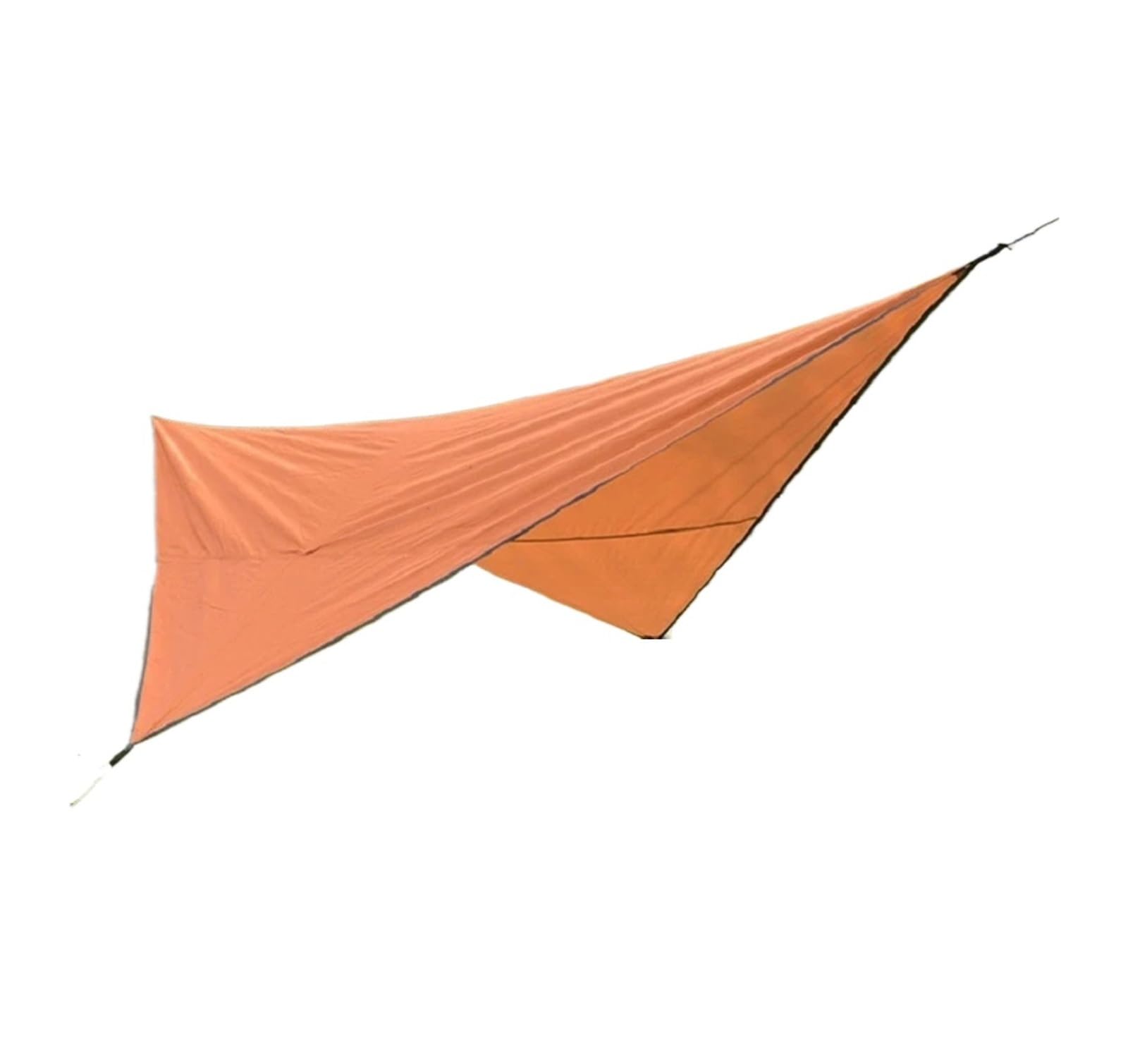 Bâche imperméable - Hamac - Auvent de pluie - Revêtement argenté 210T - Pour camping, jardin, plage - Abri solaire (orange losange)