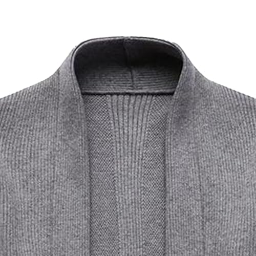 Mens Casual Open Front Cardigan Sweater Slim Fit Knitted Overcoat Long Sleeve Knit Open Front Cardigans Mens4