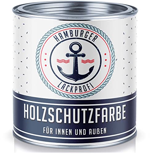 PU Holzschutzfarbe MATT Beigegelb RAL 1011 Gelb Hochwertige Wetterschutzfarbe Holzfarbe Holzlack - PU verstärkt, UV-beständig und Wetterbeständig - Hamburger Lack-Profi (1 L)