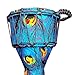 RUOSWTE Djembe Bongo ，Goblet Drum Made Of Goat Leather Drum Head, Hand Painted Cloth, West African Style, Gift For Beginners (B)