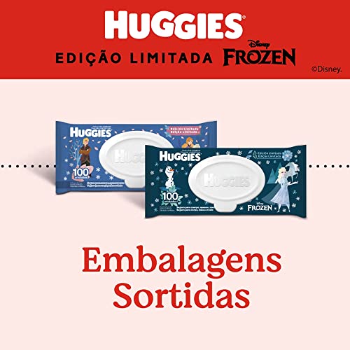 Lenço Umedecido Huggies Frozen Ed. Limitada, 100 unidades, Huggies