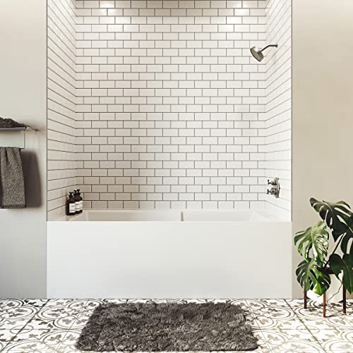 Swiss Madison Well Made Forever Voltaire 72" X 36" Left-Hand Drain Alcove Bathtub With Apron #TOP14