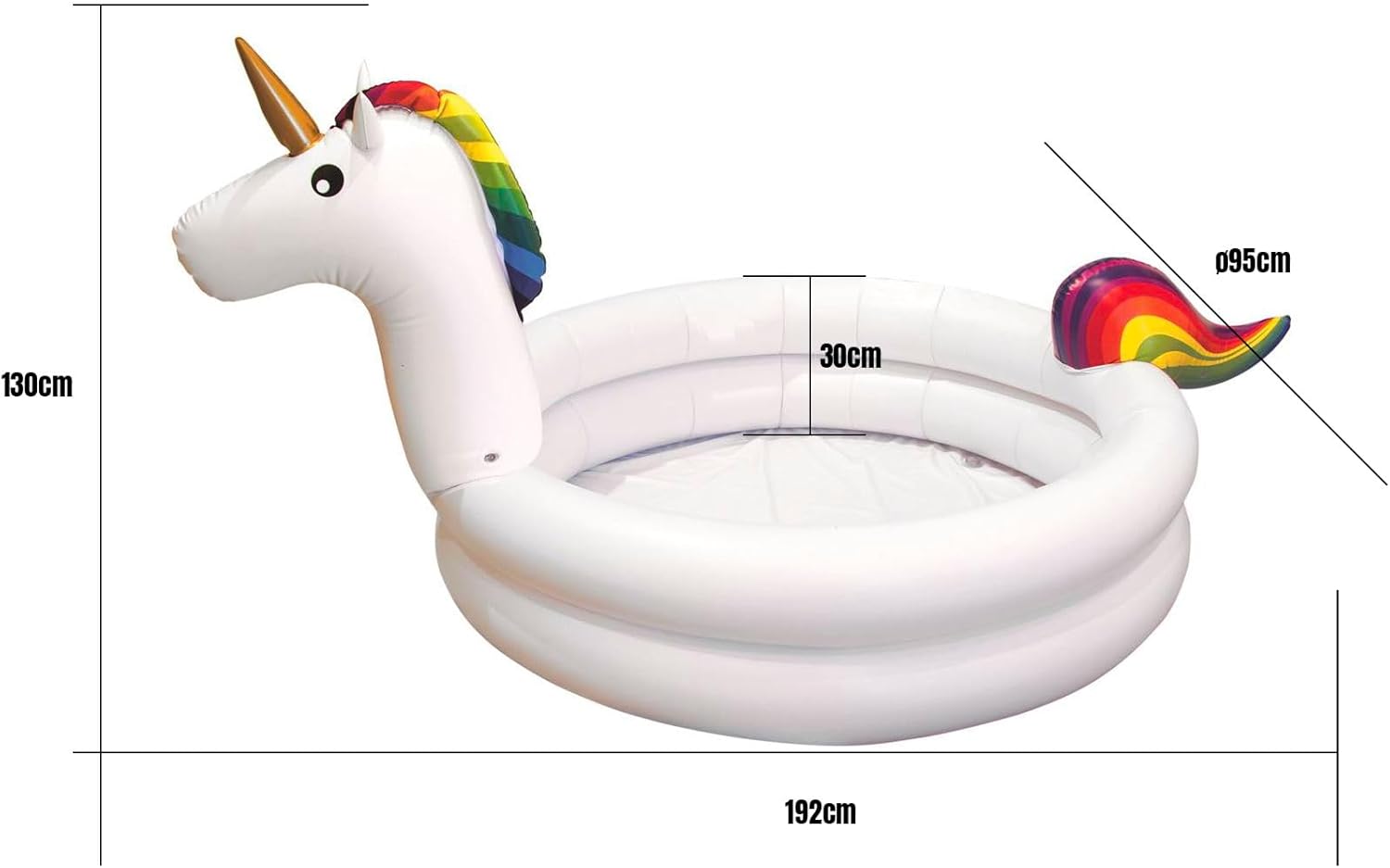 Inflatable Unicorn Swimming Pool – D 30 cm