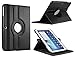 Samsung Galaxy Tab 4 10.1 CASE, Kingsource PU Leather Case for Samsung Galaxy Tab 4 10.1 (SM-T530NU) PU Leather 360 Rotating Stand Cover Auto Sleep/Wake Feature Color Black