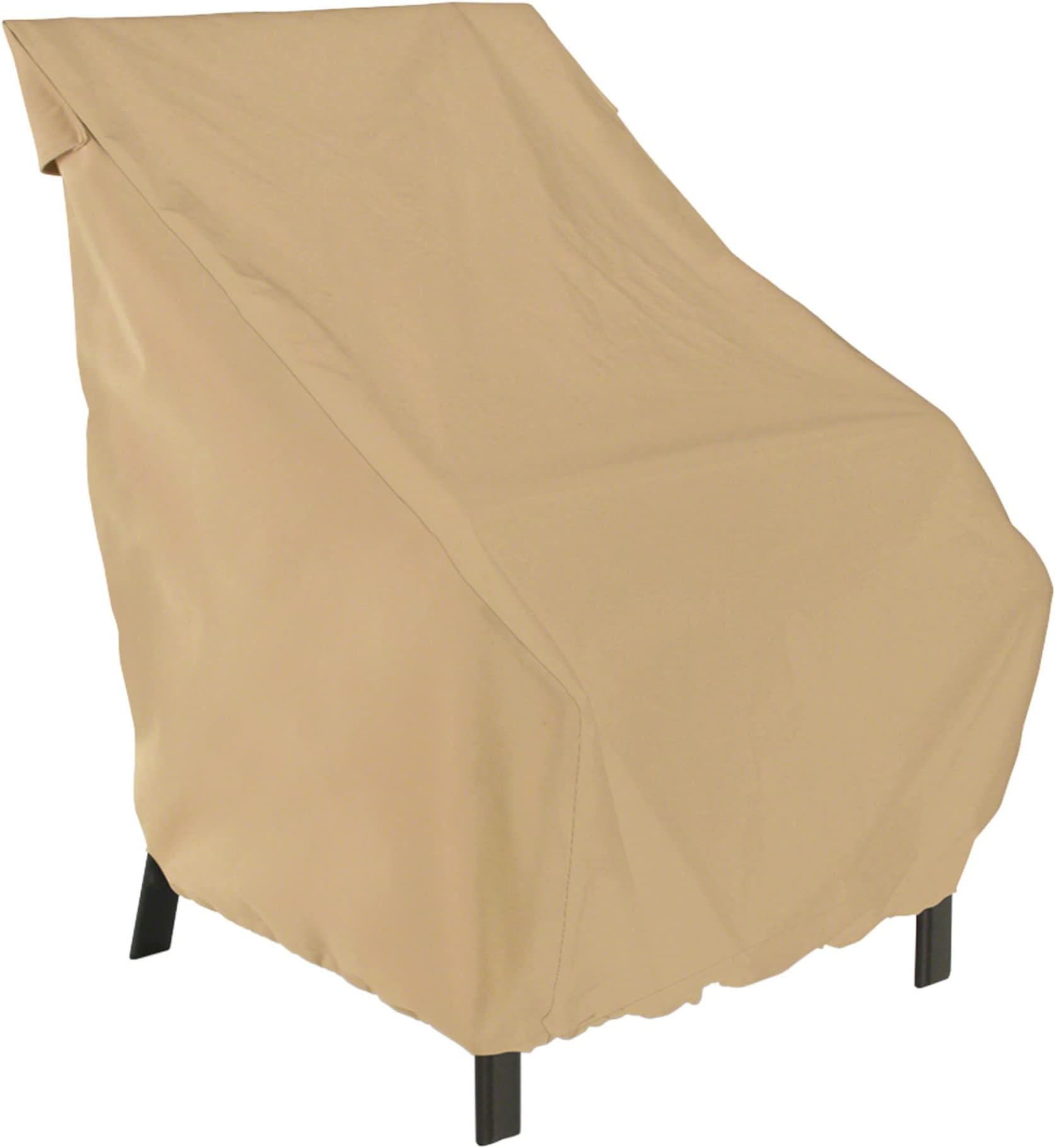 Classic Accessories Terrazzo Water-Resistant 26 Inch High Back Patio Chair Cover, Outdoor Chair Covers