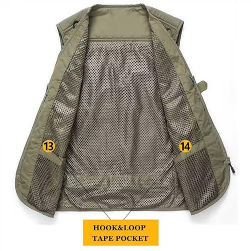 Joe Wenko Colete masculino para atividades ao ar livre, com foto de trabalho, safári, pesca, viagem,