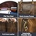 Leather Travel Duffel Bag - Airplane Underseat Carry On Bags By Rustic Town (Medium, Brown)