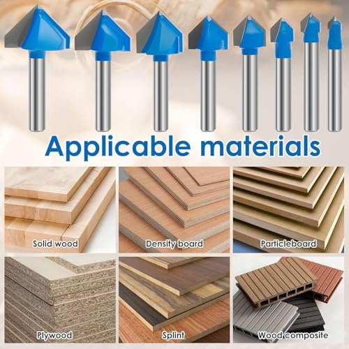Fraise defonceuse queue 1/4 carbure tungstene durable pour rainurage - 6