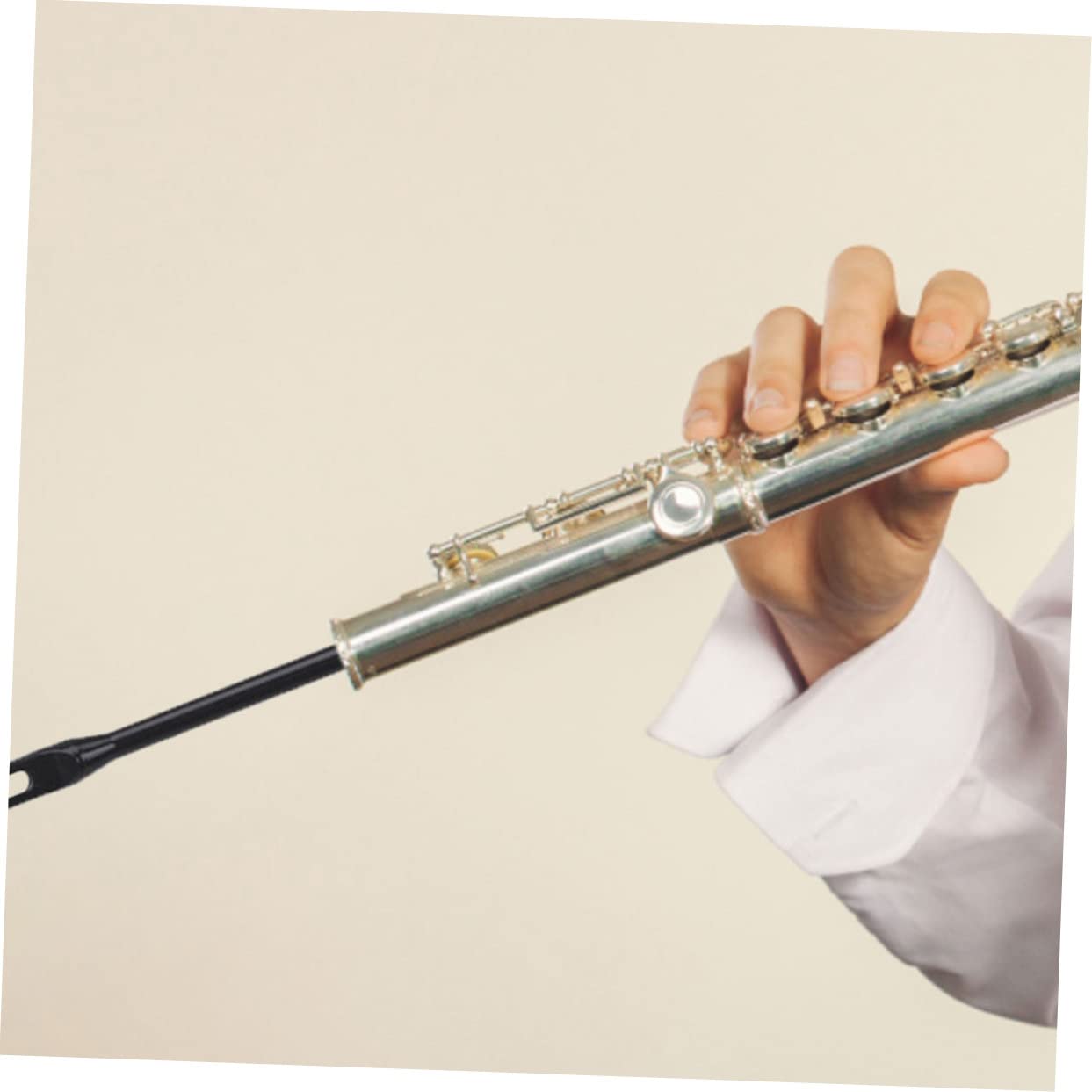 Kit De Limpieza Para Flauta Travesera - Incluye Varilla Y 3 Paños De Microfibra, Ideal Para Clarinete O Saxofón