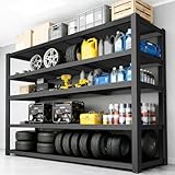 ZEUKMXOO Storage Shelves Heavy Duty, Garage Shelving, 3050LBS Metal Industrial Shelving, 5-Tier Garage Shelves, Adjustable Storage Rack for Warehouses. (24