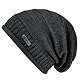 Beanie Weror Herren und Damen Strickmütze Long Mütze in Dunkelgrau