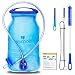 WACOOL 2L 2Liter 70oz BPA Free PEVA Hydration Pack Bladder, Leakproof Water Reservoir (2L PEVA Blue with Cleaning Kit)