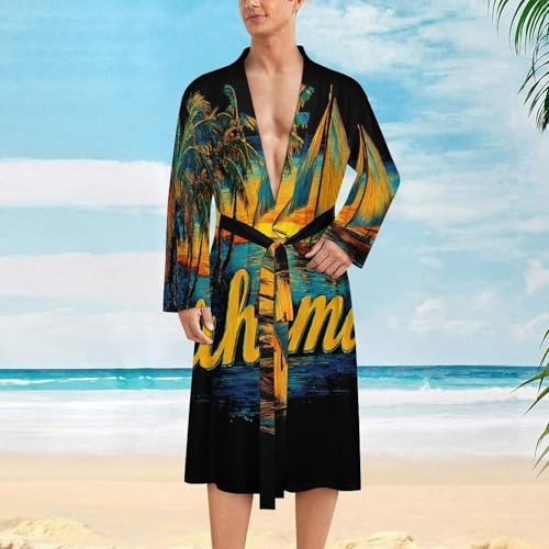 Bata de baño para hombre ideal para playa y viajes veraniegos 6