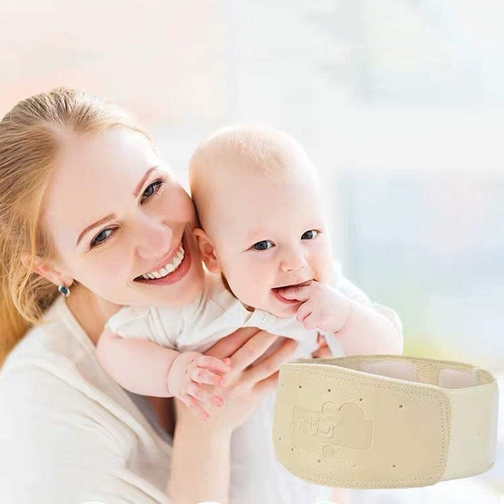 Cinturón de Hernia Umbilical Ajustable para bebé, cordón de braguero con 3 Almohadillas de compresión extraíbles para Tratamiento de bebé, cinturón para Hernia