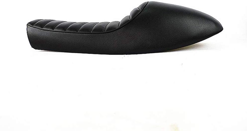 0241 Motorcycle Vintage Cafe Racer Hump Saddle Seat Universal Black