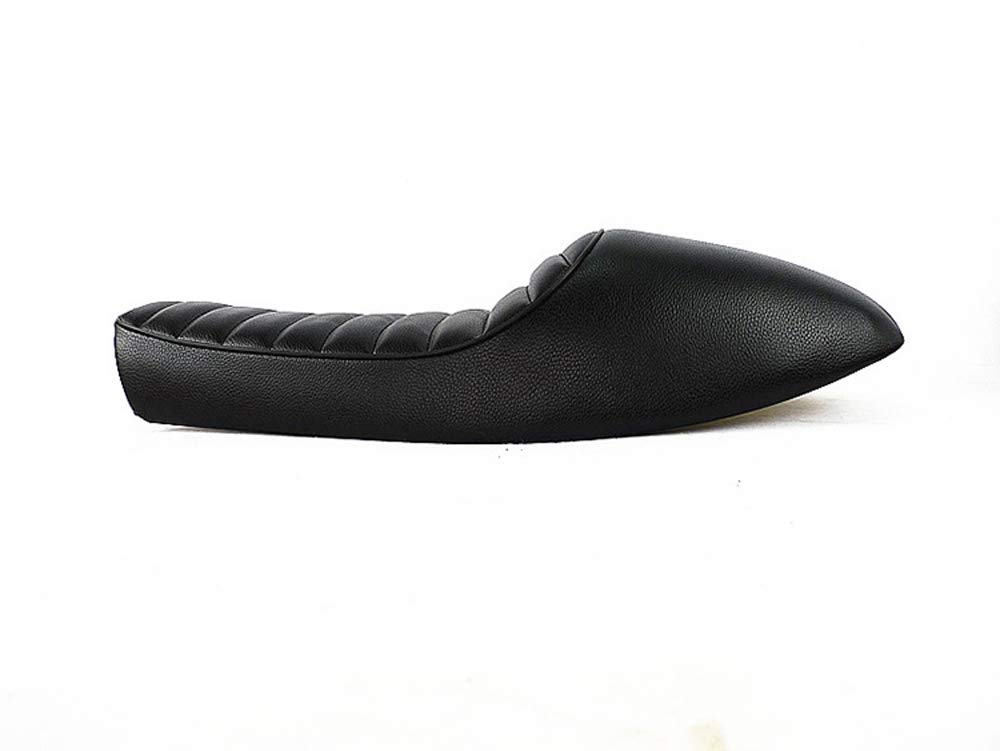 0241 Motorcycle Vintage Cafe Racer Hump Saddle Seat Universal Black