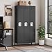 GarveeLife Employee Lockers for Office 3 Doors, Metal Sorage Locker Combination for Employees, Industries Double Tier Metal Locker for Home, School, Gym