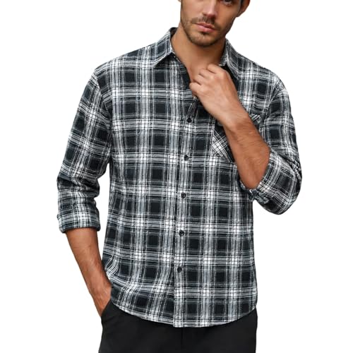 Chemises pour homme manches longues noires coupe slim fit