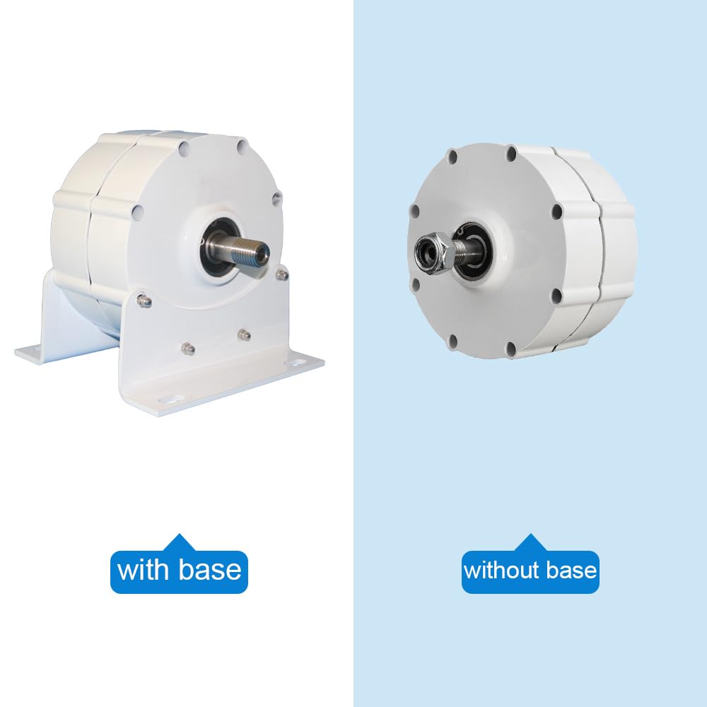 Generatore di magneti permanenti, 800 W, 12 V, 24 V, 48 V, dinamo a 3 fasi, per turbina eolica fai da te e progetti di energia libera (without-12 V)