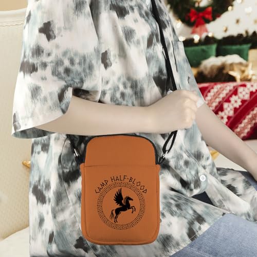 WCGXKO Percy Movie Gift Camp Half-blood Greek Mythology Gift Camp Half-Blood Long Island Crossbody Bag Bookish Gift4