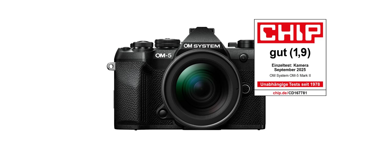 OM SYSTEM OM-5 Mark II MFT Camera incl. lens M.Zuiko Digital ED 12