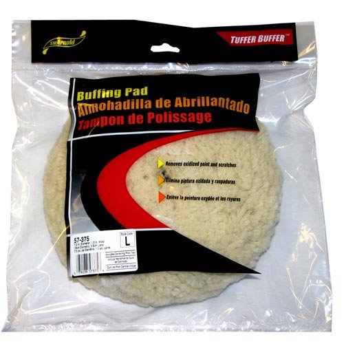 Compounding Buffing Pad With Loop Backing, 7-1/2" - Lot of 2
