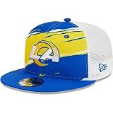 New Era Men's Royal Los Angeles Rams Tear Trucker 9FIFTY Snapback Hat