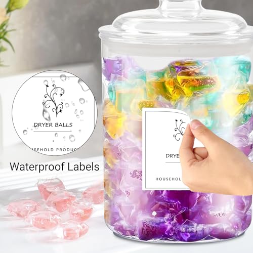 Boîtes de rangement pour lessive en acrylique premium au design transparent