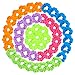 WATINC 48 Pcs Neon Hair Scrunchies 80s Hair Accessories for Women Fluorescent Color Scrunchie Strong Elastic Hair Bobbles for Ponytail Holder Classic Colorful Hair Ropes Scrunchy Traceless Hair Ties