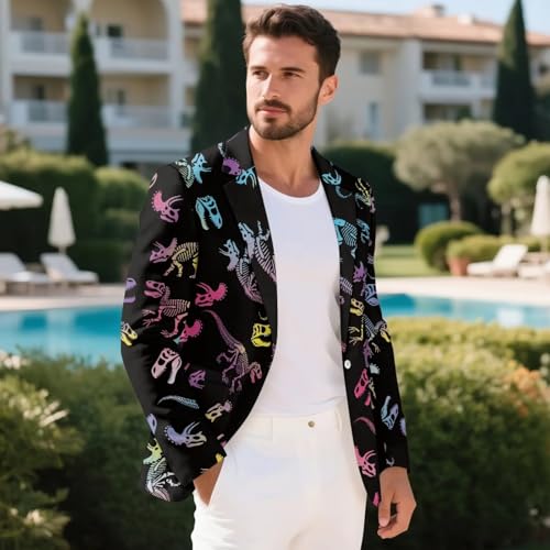 Men's Suit Jacket One Button Travel Blazer Lightweight Suit Elegant Solid Slim Fit Single Breasted Party Blazer4