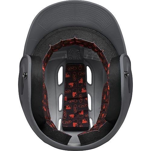 Rawlings R16 Velo Series Matte Senior Batting Helmet, Adult, Graphite #TOP3