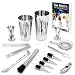 Bar Brat Premium 14 Piece Cocktail Making Set & Bar Kit by trade;/Free 130+ Cocktail Recipes (Ebook) Included/Make Any Drink With This Bartender Kit
