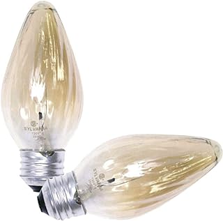 Sylvania 13823-25F/AIC/BL/2PK 120V F15 Decor Flame Tip Light Bulb