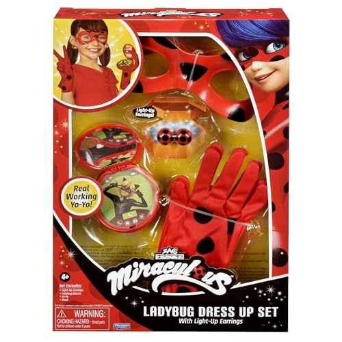 Miraculous Ladybug Dress Up Set with Lights by Playmates Toys