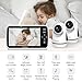 HelloBaby Video Baby Monitor with Upgraded 6” IPS Large Screen, Split Screen with 2 Cameras, Night Vision and Temprature Monitoring, Remote Pan-Tilt-Zoom Camera, No-WiFi