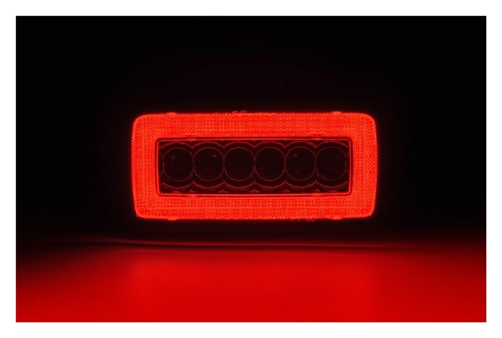 Generico Per Mercedes Per Benz W463 Per Classe G G500 G63 G55 Per AMG 1986-2018 Fendinebbia posteriore rosso con luce di retromarcia bianca(Nero)