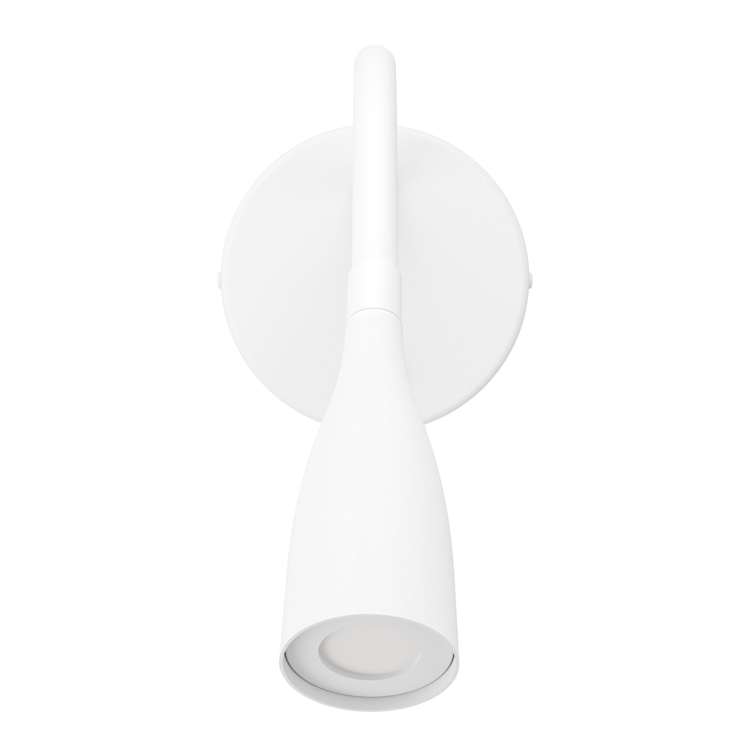 Eglo Lampada da parete a LED Olivandino 1, collo di cigno, luce lettura muro, per camera letto, con interruttore e ricarica USB, in metallo plastica bianca, bianco caldo