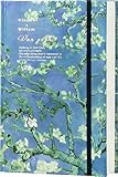 ipoul Art Journal, Sketch book, Blank Notebook, 130gsm, Thick Paper Sketchbook, A5, Hardcover Drawing Notebook, Blank Page Journal, Lay Flat, Unlined, Van Gogh Almond Blossom, Cute Sketchbook