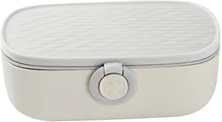 Multi-purpose sewing storage case case with 20 individual slots and clear cover for home sewing tools storage solution