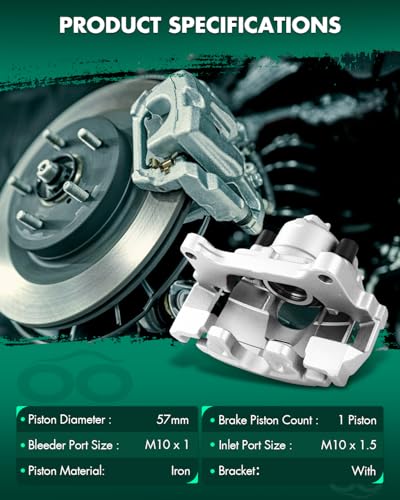 Image of SCITOO Front Brake Calipers With Bracket 19B6156 19B6157 Fit For Audi For Q3 2015-2018,For Q3 Quattro 2015-2018,For Volkswagen For Passat 2012-2020,For Tiguan 2009-2017,For Tiguan Limited 2017-2018