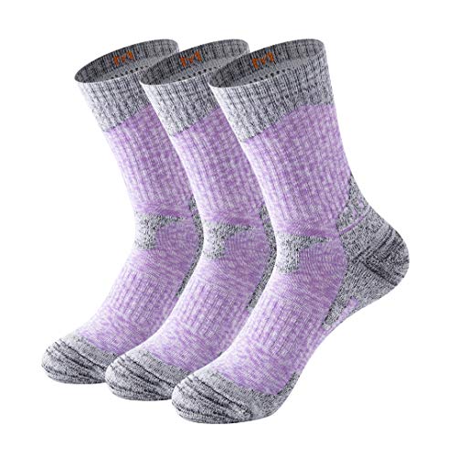 MAIBU Wandel- en trekkingsokken voor dames, warmte-isolerend, ademend, voor buiten, multifunctioneel, sportieve sokken, 1 of 3 paar.