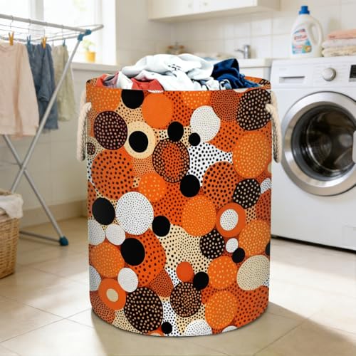 Paniers de rangement pliables à poignées pour transporter le linge lourd - 7